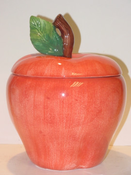 BIG RED APPLE COOKIE JAR